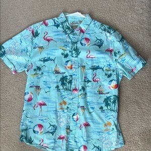 Tropical Print Men's Shirt